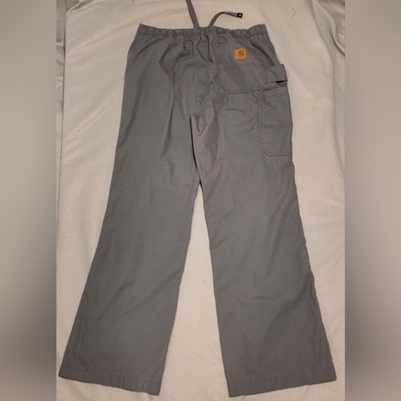 Carhartt Unisex Multi-Cargo Scrub Pants Gray Sz M EUC - Picture 2 of 7